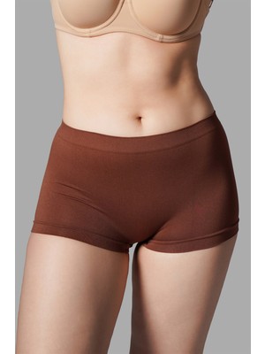 Meca Boxer Toparlayıcı Iz Yapmayan Örme Boxer 2001 Kahverengi