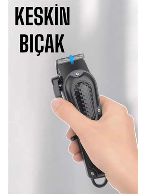 Meks Suya Dayanıklı Tıraş Makinesi Keskin Bıçaklı Dijital Göstergeli Şarjlı - Bayi Depom