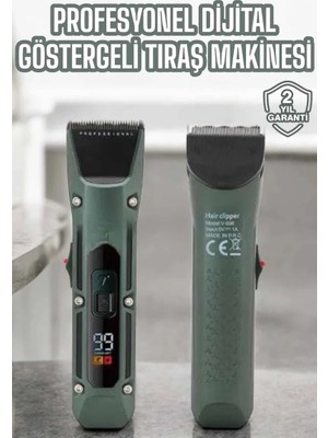 Meks Tıraş Makinesi Dijital Göstergeli Turbo Motor Paslanmaz Çelik - Bayi Depom
