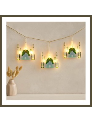 Northcity Ramazan Perde LED Işık 3m (Fişli, Eklemeli) Camii Yıldız Bx