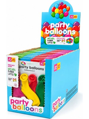 Milas Toptan Milas 40 Paket - 4pcs Küçük Boy Renkli 20CM Party Balon - Toplamda 160 Adet Balon