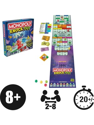 Milas Toptan Eğlenceli Monopoly Knock Oyun Seti 1 Adet