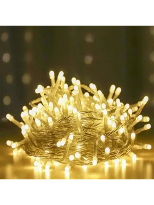 Milas Toptan Şeffaf Kablo Ile 100 LED Damla Uçlu Beyaz Işık 10M