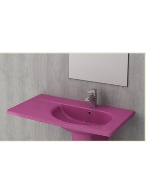 Bocchı Taormına Arch Etajerli Lavabo 85CM - Parlak Mor 1020-023-0126