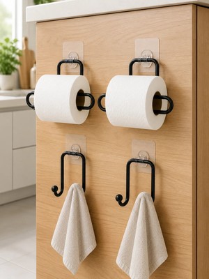Uravas Store Pratik Yapışkanlı Banyo Düzenleme Seti 4 Parça