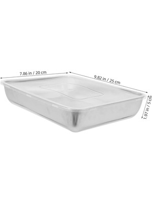 Uravas Store Uraselect Çok Amaçlı Paslanmaz Çelik Fırın ve Saklama Kabı (25X20X5 Cm)