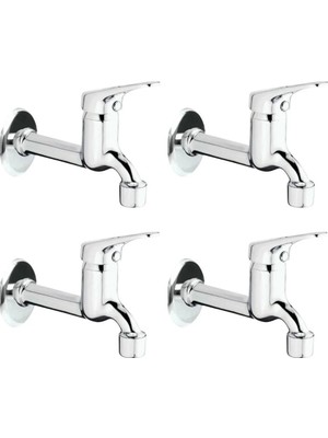Uravas Store Uraselect 4lü Aç Kapa Mix Lavabo Musluk Wc Lavabo Uzun Musluk Perlatörlü