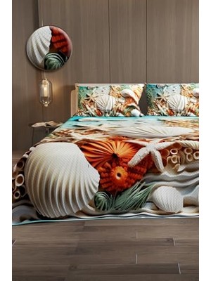 Jakar Dokuma Deniz Dekorlu Çift Kişilik Pike Takımı, 220X240, MONOHOME82407