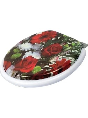 Uravas Store Uraselect Yumuşak Süngerli Puf Klozet Kapağı Desenli