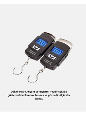 Uravas Store Uraselect Dijital El Kantarı – 50 kg Taşıma Kapasiteli, Taşınabilir Hassas Tartı