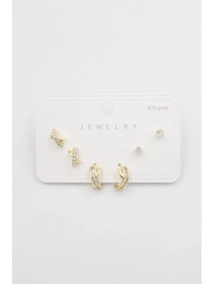 Uravas Store Uraselect Çoklu Set Küpe - Altın