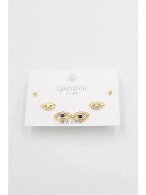 Uravas Store Uraselect Çoklu Set Küpe - Altın
