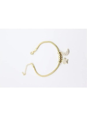 Uravas Store Uraselect Ay Yıldız Charm Bileklik - Altın