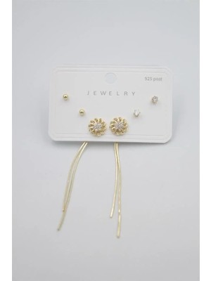 Uravas Store Uraselect Çoklu Set Küpe - Altın