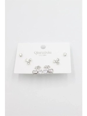 Uravas Store Uraselect Çoklu Set Küpe - Gümüş