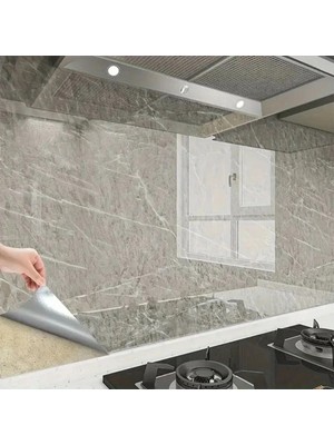Uravas Store Uraselect Mermer Desenli Sticker Folyo Atina Grisi 60CM*5MT T04