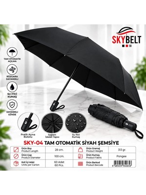 Uravas Store Uraselect Erkek Tam Otomatik Siyah Şemsiye