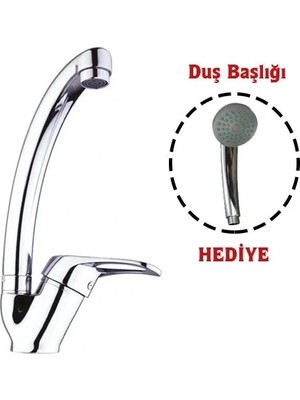 Uravas Store Uraselect Mix Kuğu Mutfak Evye Batarya + Duş Başlığı Hediyeli