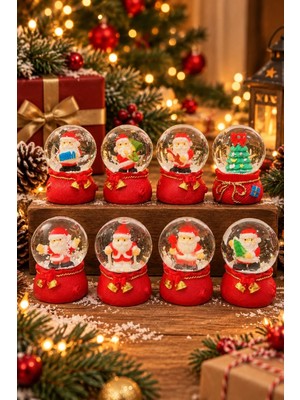 Uravas Store Uraselect 1 Adet 2027 Yeni Yıl Yılbaşı Temalı Kar Küresi 7 cm Mini Kar Küresi Noel Yılbaşı Hediyesi