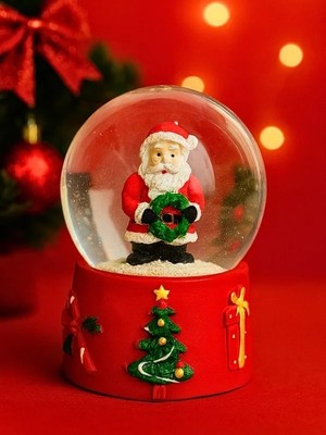 Uravas Store Uraselect 2026 Yılbaşı Temalı LED Işıklı Kar Küresi – Noel Baba Figürlü 9 cm Orta Boy Yeni Yıl Süsü - 46