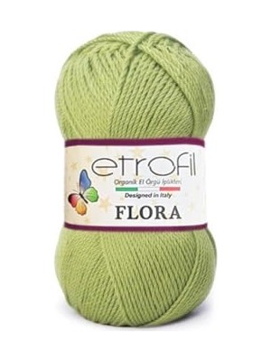 Etrofil Flora Patiklik Çoraplık El Örgü Ipi 70490 Çimen