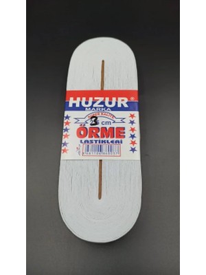 Uravas Store Uraselect Beyaz - 3cm Paça Lastik Yassı Geniş 10MT.