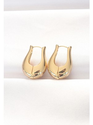 Uravas Store Uraselect Pirinç Gold Renk Bombeli Küpe TCXBKP8878