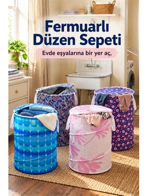 Mucit Home Fermuarlı Oyuncak ve Kirli Sepeti -Hava Alır Koku Yapmaz