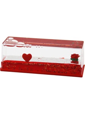 Uravas Store Uraselect Kırmızı Su Kalp - Gül D.gen Mika Yüzen Batmayan Dekoratif Biblo AKVARYUM5.2X15.2X5.3CM