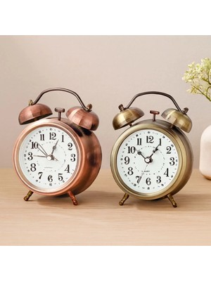 Uravas Store Urprime Metal Masa Çalar Saat - Pilli Işıklı 8 cm