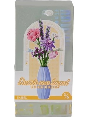 Uravas Store Dekoratif Vazo Buketi Blokları 9 Adet Seti