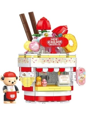 Uravas Store Eğlenceli Teddy Dondurma Salonu 369 Parça Oyun Seti