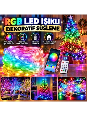 Uravas Store Urprime 10 mt Uzaktan Kumandalı USB LED Işık – Çok Modlu Dekoratif Ortam Aydınlatmas