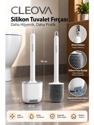 Cleova Silikon Tuvalet Fırçası - CLV3042