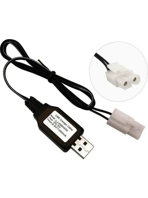 Uravas Store Urprime Sertec 9.6V Nı-Cd / Nı-Mh Oyuncak Bataryası USB Şarj Kablosu