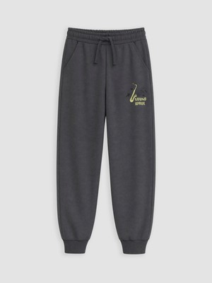 Lc Waikiki Yeni Sezon Gri Baskılı Erkek Çocuk Jogger Eşofman Altı