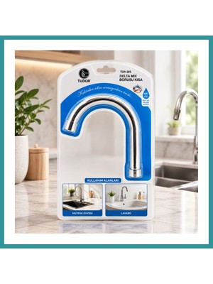 Bt Teknik Kısa Evye-Lavabo Batarya Borusu (Krom, Süzgeçli Uç) Bez