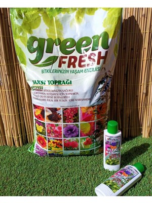 2 Li Set 20 Lt Torf + Bitki Besini Genel Amaçlı Tüm Bitkiler Için Bitki Besini Sıvı Gübre Vit