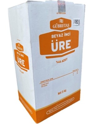 Beyaz Inci Üre% 46 N Azot Bahçe Çiçek Bitki Besini Gövde Geliştirici Üst Çim Gübresi 5 kg