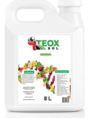 Tr Farm Teoxsol Organik Sıvı Solucan Gübresi Bitki Besini 5 Litre