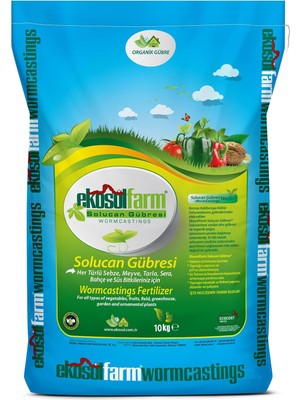 Organik Solucan Gübresi 10 kg Organik Gübre