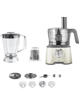 Tr x Refika Birgül Mastermaid Power Multifunctional 10 In 1 Swiss Cream Mutfak Robotu 2000W