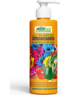 Ekosolgarden Sıvı Solucan Gübresi 500 ml Organik Sıvı Gübre
