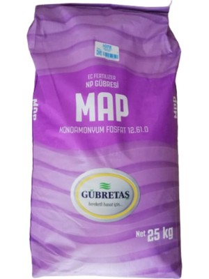 Tr Gübretaş Map Yüksek Fosfor Içerikli Çiçeklendirici Damlama Gübresi 25 kg