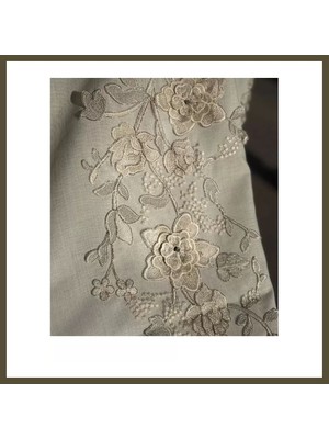 Northcity Simella Altın Simli 50X140 cm Işlemeli Masa Runneri Şık Masa Dekoru Bx
