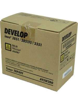 Develop TNP-49Y Sarı Orjinal Toner - Ineo +3851 / +3851FS (T9615)