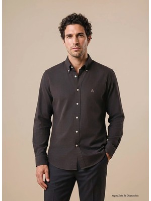 Brooks Brothers Gömlek, 2xl, Kahve