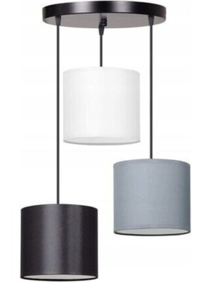 Veramoni Modern 3 Renkli Kumaş Salon Avize, Şık ve Şık Aydınlatma Seçeneği