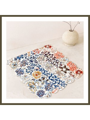 Northcity Dikdörtgen Kaydırmaz Su Emici Banyo Paspası 70X34 cm Bx