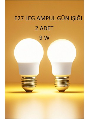 Veramoni Dekoratif 9 Watt Tasarrfuflu LED Ampul E27 Gün Işığı
